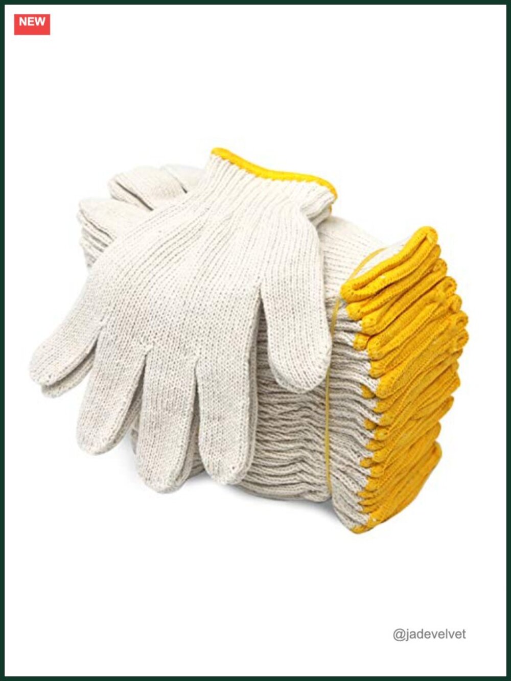 12 Pairs Cotton Polyester String Knit Work Gloves for Painter Mechanic